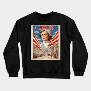 GUM Russia Vintage Tourism Poster Crewneck Sweatshirt